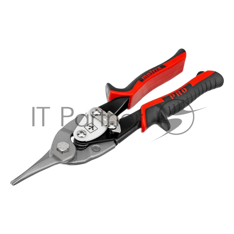 Ножницы Matrix по металлу, 250 мм, прямой рез,сталь CRMO,двухкомпонентные рукоятки, PRO 78322