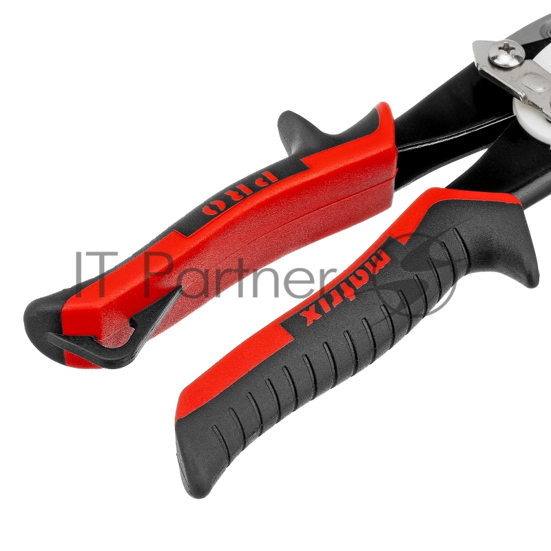 Ножницы Matrix по металлу, 250 мм, прямой рез,сталь CRMO,двухкомпонентные рукоятки, PRO 78322