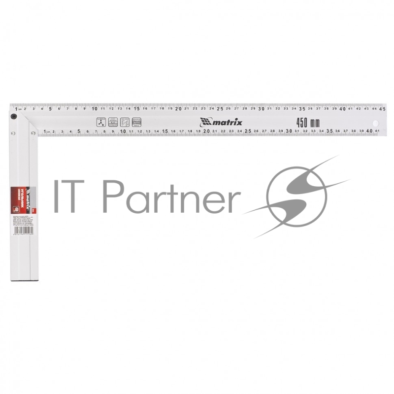 Угольник MATRIX , 450 мм, алюминиевый, литой// MATRIX 32475