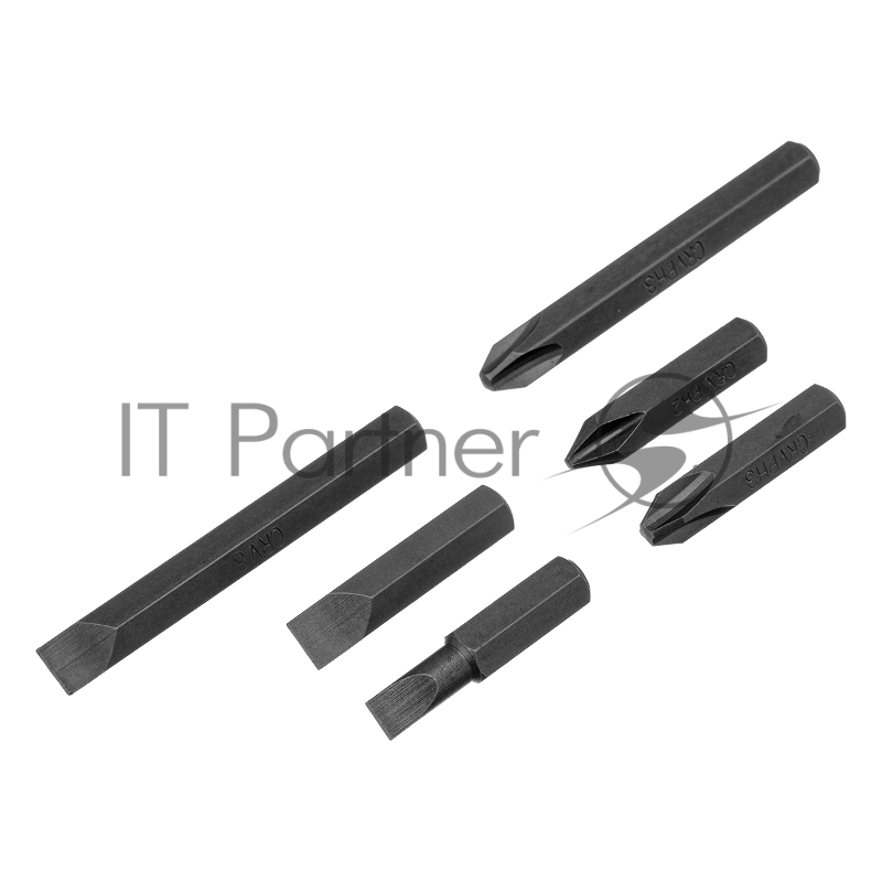 Отвертка ударно-поворотная MATRIX 1/2, набор бит, 6 шт., в пласт. боксе// 11575