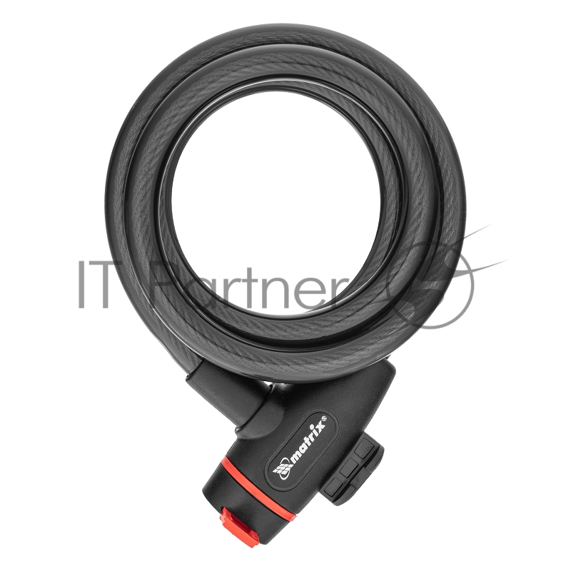 Замок тросовый MATRIX универсальный с держателем, 12 * 1200 мм//MATRIX 91817
