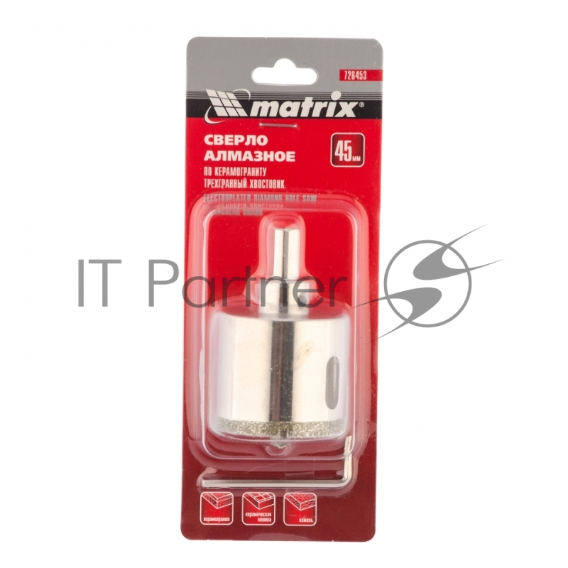 Сверло алмазное MATRIX по керамограниту, 45 х 67 мм 726453