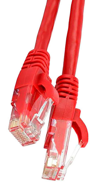 Кабель Патч-корд Lanmaster LAN-PC45/U5E-5.0-RD вилка RJ-45-вилка RJ-45 кат.5е 5м красный LSZH (уп.:1