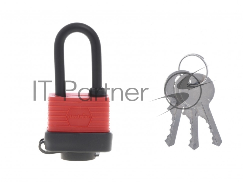 Замок навесной MATRIX всепогодный, 40 мм, удлиненная дужка// 91822