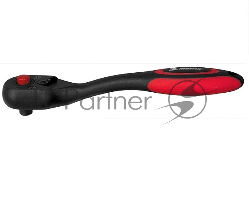 Ключ-трещотка MATRIX 1/4, 72 зуба, с быстрым сбросом, CrV, 2-х комп. рукоятка // 14094