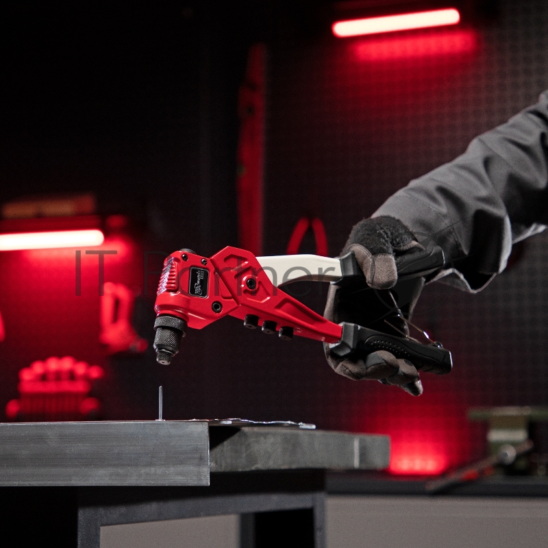 MATRIX Заклепочник литой, поворотный, 290 мм, 0-360 заклепки 2,4-3,2-4,0-4,8 мм/, PRO 40547