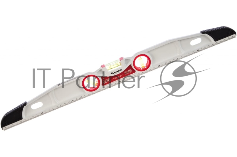 MATRIX Уровень алюминиевый литой, фрезерованный, 3 глазка, две ударные площадки, 600 мм 34911