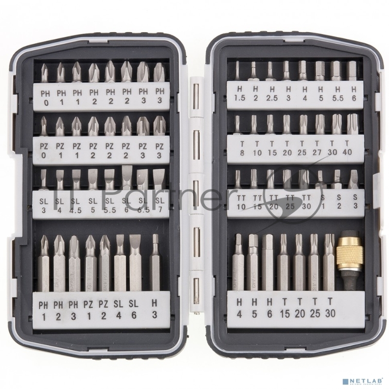 MATRIX Набор бит,магнитный адаптер,CrV,в плат.боксе,64шт// 11327