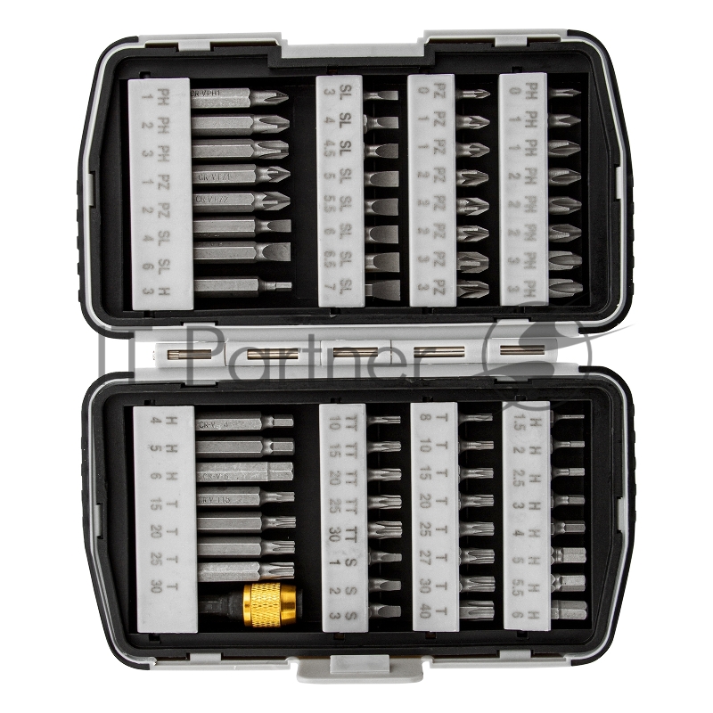 MATRIX Набор бит,магнитный адаптер,CrV,в плат.боксе,64шт// 11327