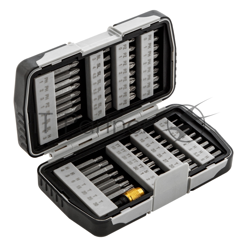 MATRIX Набор бит,магнитный адаптер,CrV,в плат.боксе,64шт// 11327