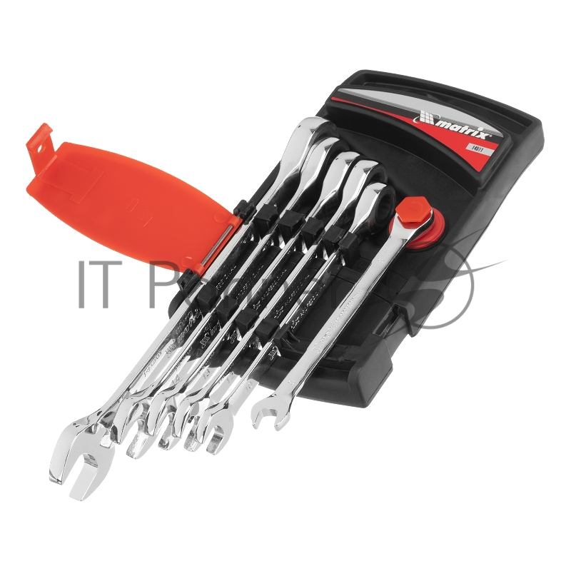 Набор ключей MATRIX комбинированных, трещеточных 6 шт 14511