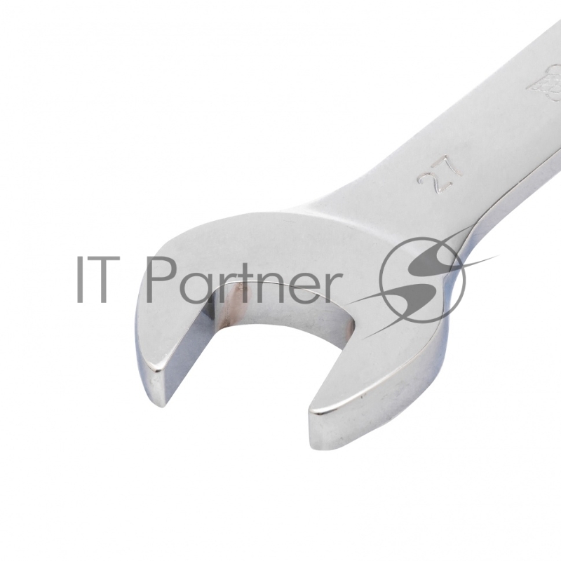 Ключ MATRIX комбинированный трещоточный, 27 мм, CrV, шарнирный, зерк.хром 14872