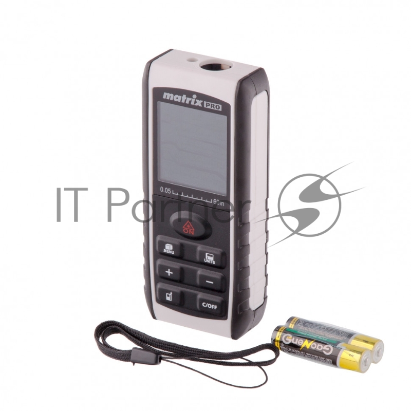 Лазерный дальномер Matrix LD-60, 60м с электронным угломером 38016