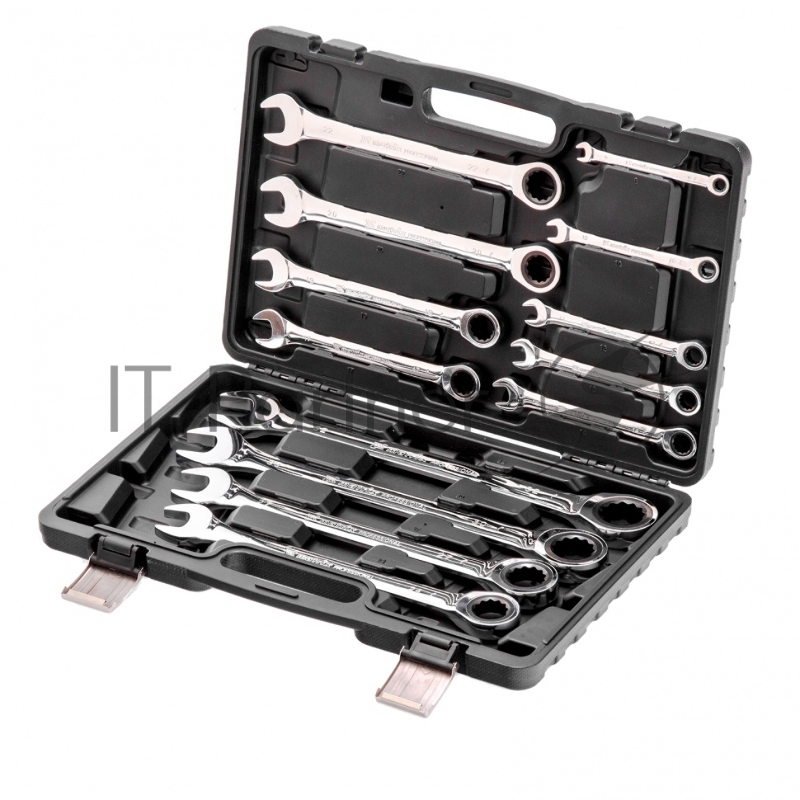 Набор ключей MATRIX комбинированных, трещоточных 13 шт. 14797