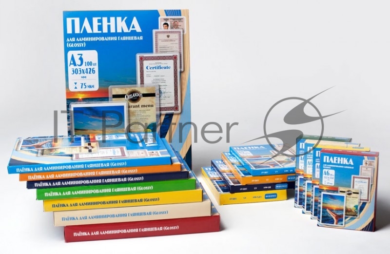 Пленка для ламинирования Office Kit, 250 мик, А5, 100 шт., глянцевая 154х216 (PLP12120-1)