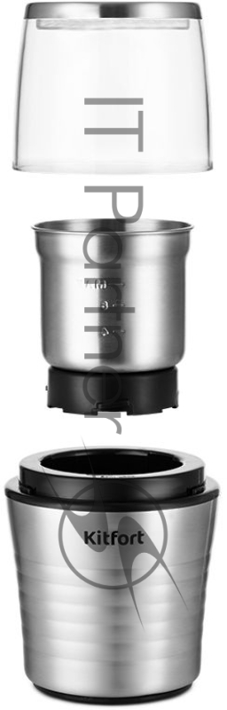 Кофемолка Kitfort КТ-773 сист.помол.:одинарный нож нержавеющая сталь