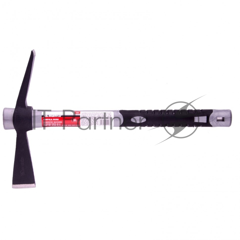 Кирка MATRIX 21826 mini двухплоскостная 500 г фибергласовая обрезиненная рукоятка 385мм