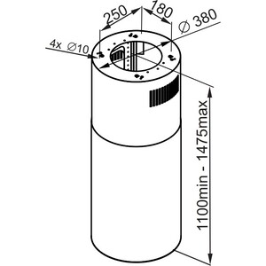 Кухонная вытяжка MAUNFELD Lee Isla 39 золотой