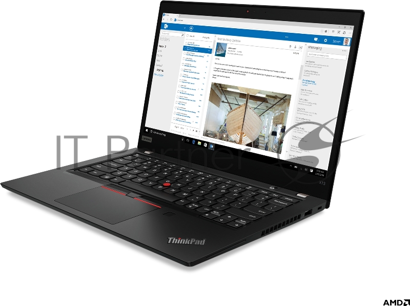 Ноутбук ThinkPad X13 AMD G1 T 13,3 FHD (1920x1080) IPS AG 300N, Ryzen 5 Pro 4650U 2.1G, 16GB DDR4, 256GB SSD M.2,Radeon Graphics,NoWWAN,WiFi 6,BT,FPR+SCR,IR Cam,6cell 48Wh,65W USB-C,Win 10 Pro, 3Y CI, 1.29kg