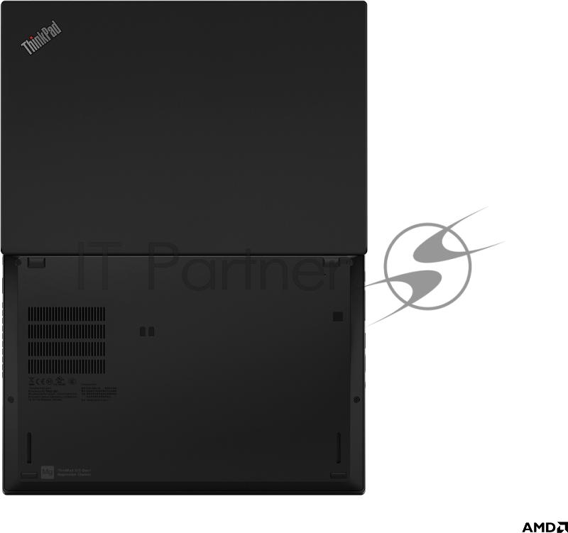 Ноутбук ThinkPad X13 AMD G1 T 13,3 FHD (1920x1080) IPS AG 300N, Ryzen 5 Pro 4650U 2.1G, 16GB DDR4, 256GB SSD M.2,Radeon Graphics,NoWWAN,WiFi 6,BT,FPR+SCR,IR Cam,6cell 48Wh,65W USB-C,Win 10 Pro, 3Y CI, 1.29kg