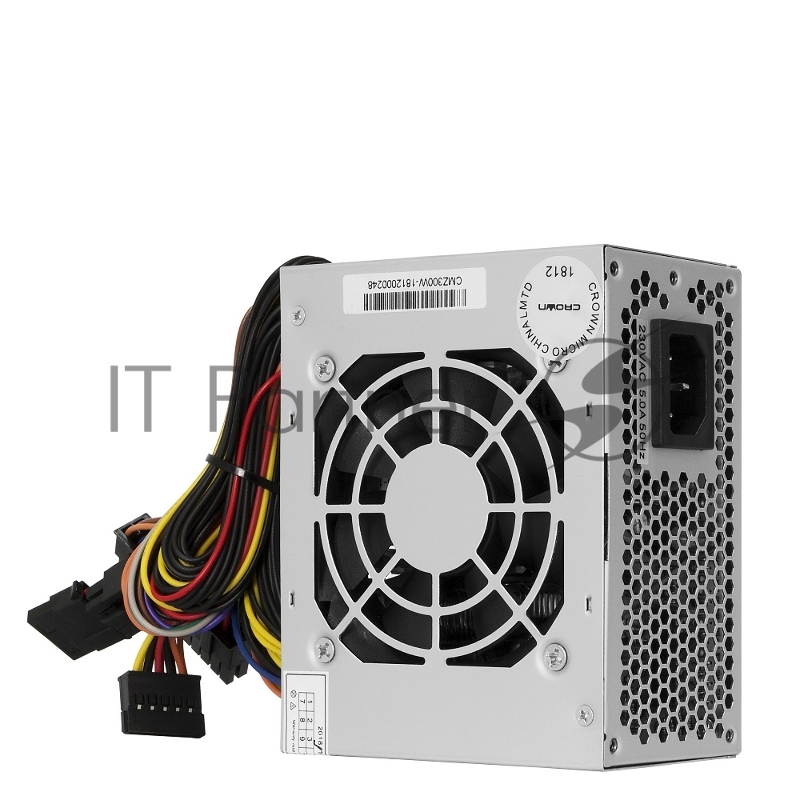 Блок питания CROWN CM-PSSFX305W/CM-PSSFX300W SMART (PEAK 300W, 20+4in 450mm, 4+4pin*1, SATA*2, MOLEX*1, 80mm FAN, I/O, пузырьковая упаковка)