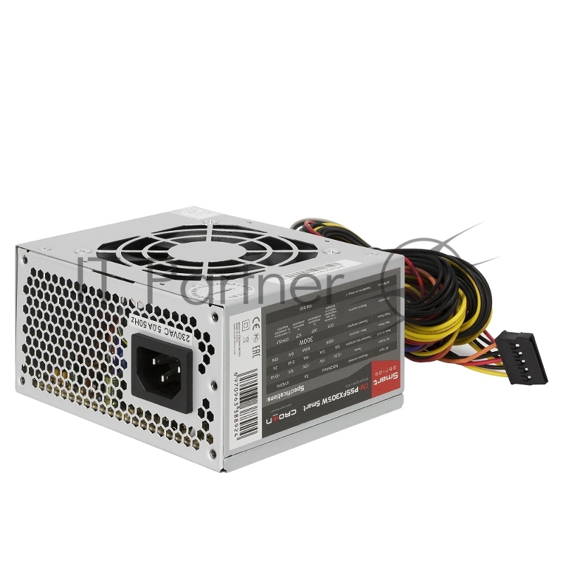 Блок питания CROWN CM-PSSFX305W/CM-PSSFX300W SMART (PEAK 300W, 20+4in 450mm, 4+4pin*1, SATA*2, MOLEX*1, 80mm FAN, I/O, пузырьковая упаковка)