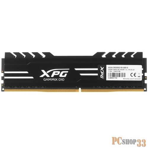 Модуль памяти DIMM 8GB PC28800 DDR4 ADATA AX4U36008G18I-SB10