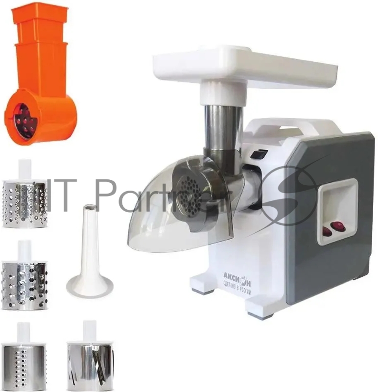 Мясорубка АКСИОН М43.03 Белый/Серый