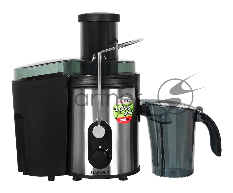 Соковыжималка центробежная Starwind SJ 2414 800Вт рез.сок.:500мл. серебристый/черный