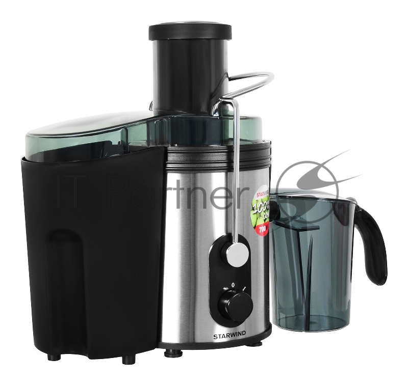 Соковыжималка центробежная Starwind SJ 2414 800Вт рез.сок.:500мл. серебристый/черный