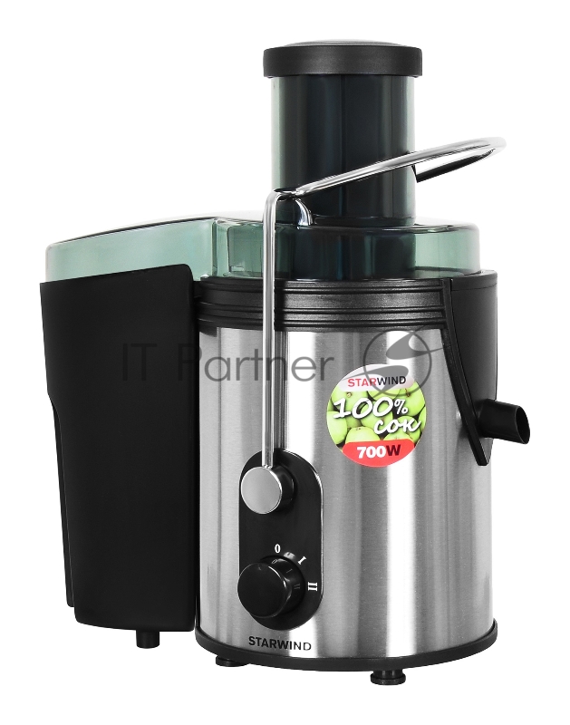 Соковыжималка центробежная Starwind SJ 2414 800Вт рез.сок.:500мл. серебристый/черный