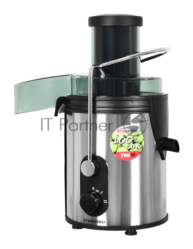 Соковыжималка центробежная Starwind SJ 2414 800Вт рез.сок.:500мл. серебристый/черный