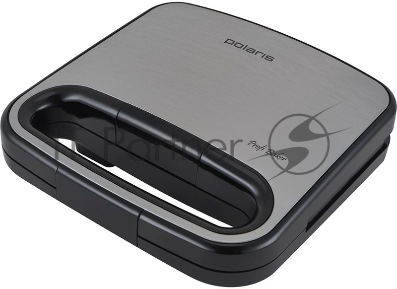 Сэндвичница Polaris PST 0201 750Вт черный/серебристый