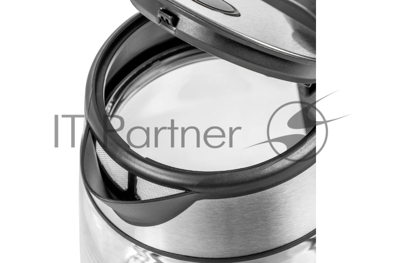 Чайник электрический Galaxy LINE GL0558, стекло/черный, 2200 Вт, 1.7 л