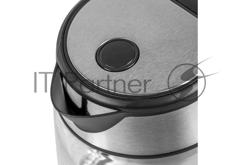 Чайник электрический Galaxy LINE GL0558, стекло/черный, 2200 Вт, 1.7 л