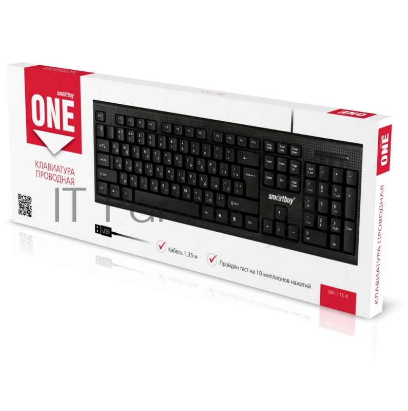 Клавиатура проводная Smartbuy ONE 115 черная