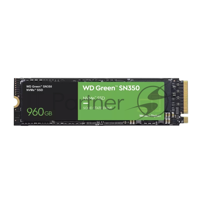 Твердотельный накопитель SSD WD Green SN350 NVMe WDS960G2G0C 960ГБ M2.2280 (TLC)