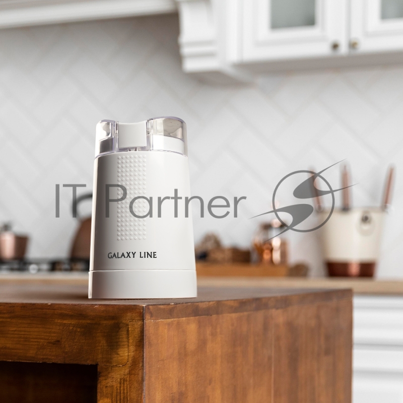 Кофемолка электрическая Galaxy LINE GL0909, серебро, мощность 200 Вт, вместимость контейнера 45 г