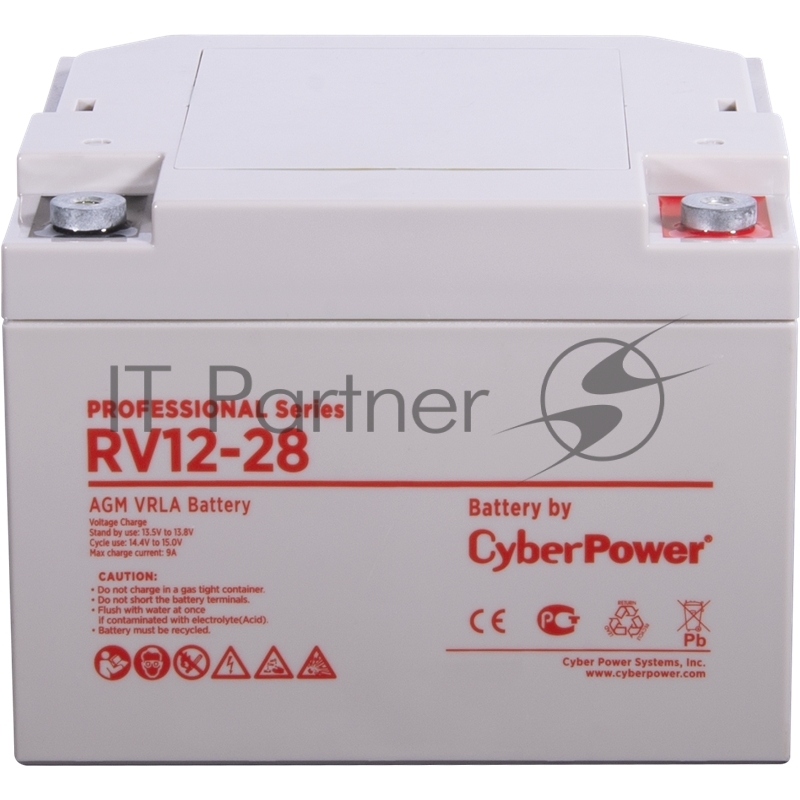Аккумуляторная батарея PS CyberPower RV 12-28 / 12 В 28 Ач Battery CyberPower Professional series RV 12-28 / 12V 28 Ah