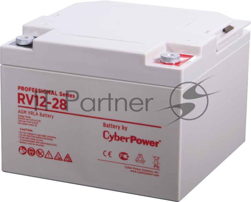 Аккумуляторная батарея PS CyberPower RV 12-28 / 12 В 28 Ач Battery CyberPower Professional series RV 12-28 / 12V 28 Ah
