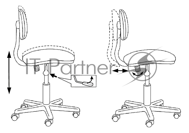 Кресло Бюрократ CH-1201NX/BLACK черный