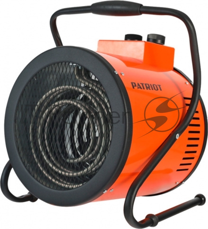 Тепловентилятор электрический PATRIOT PT-R 9, 380В, терморегулятор, нерж.ТЭН, промышленная вилка и о