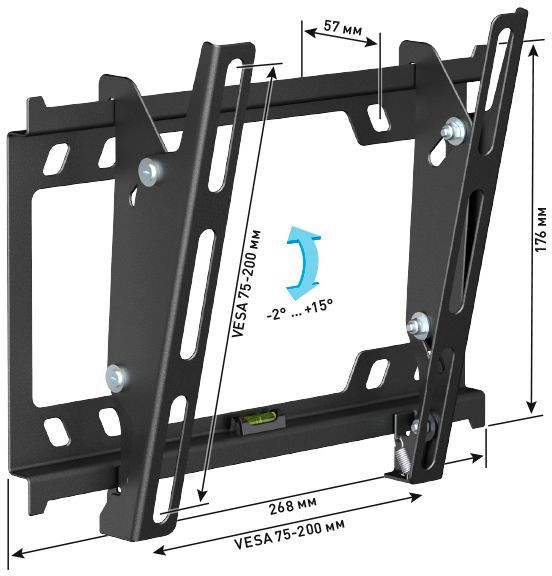Кронштейн HOLDER LCD-T2627-B черный