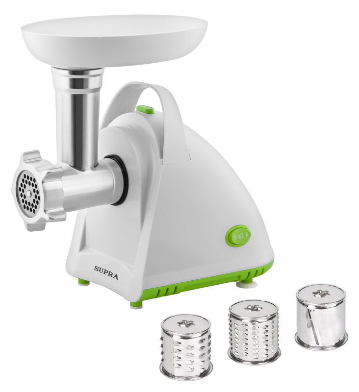 Мясорубка Supra MGS-1806T 1800Вт белый/зеленый
