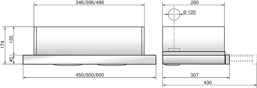 Вытяжка ELIKOR Интегра 60П-400-В2Л молоко/рейлинг бронза