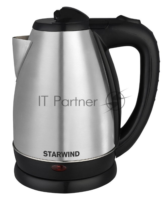 Чайник электрический Starwind SKS2770 1.8л. 2200Вт серебристый/черный (корпус: нержавеющая сталь/пластик)