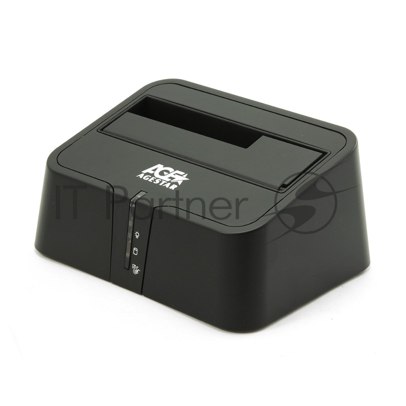 USB 3.0 Докстанция 2,5/3,5 SATA HDD AgeStar 3UBT2-6G (BLACK) USB3.0, пластик, BackUp, черный.