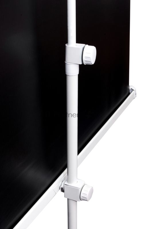 Экран 180x180см TriScreen 1:1 напольный рулонный белый 100 Matt White (MW), серый корпус