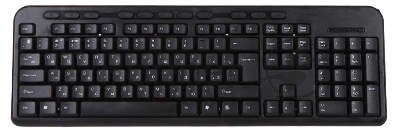 Клавиатура офисная Qumo Opus K64, проводная,104 + 11