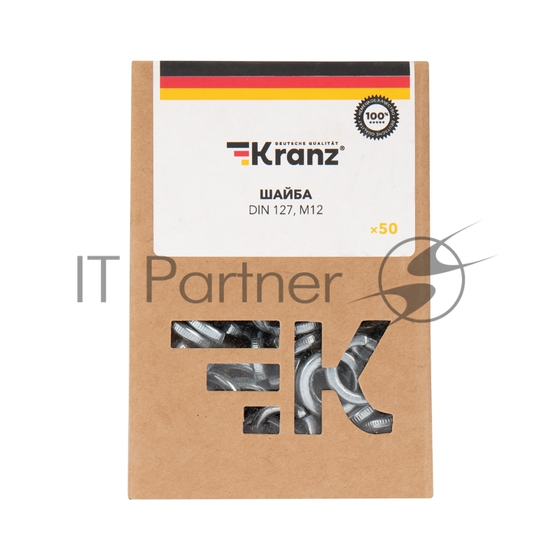 Шайба пружинная KRANZ DIN 127, M12, короб (50 шт./уп.)